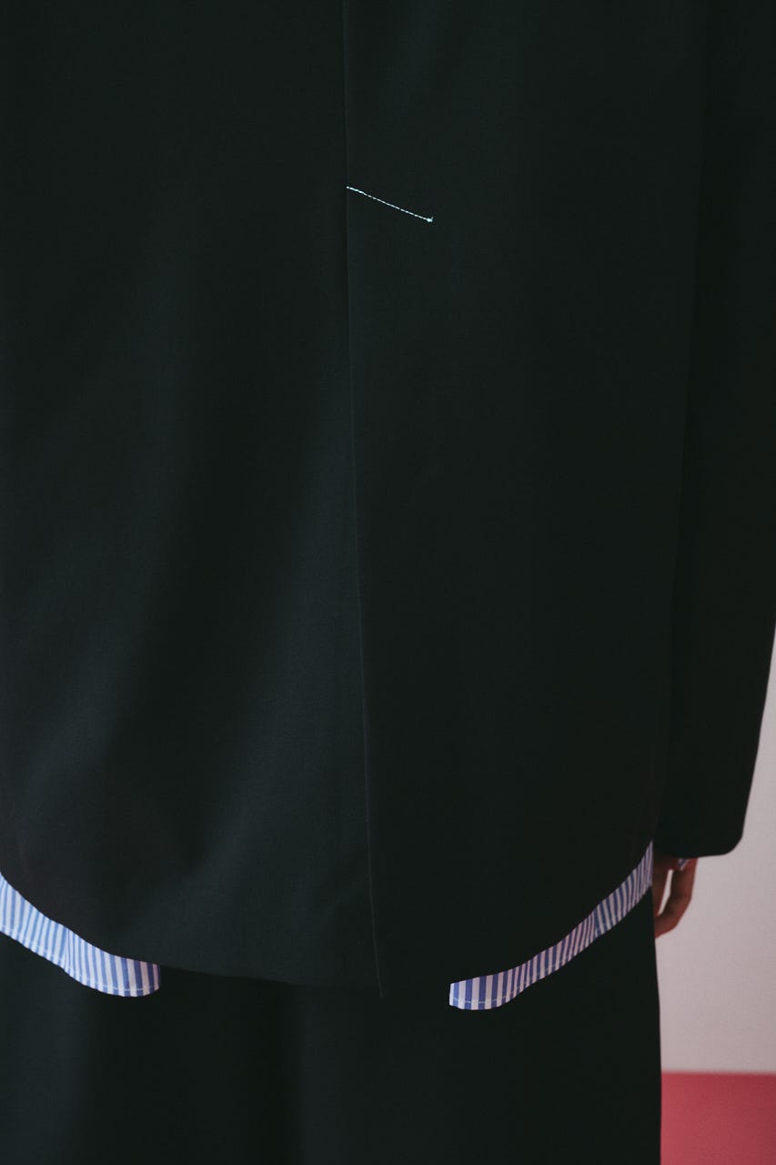 ［予約］Sheer loose jacket BLK FREE