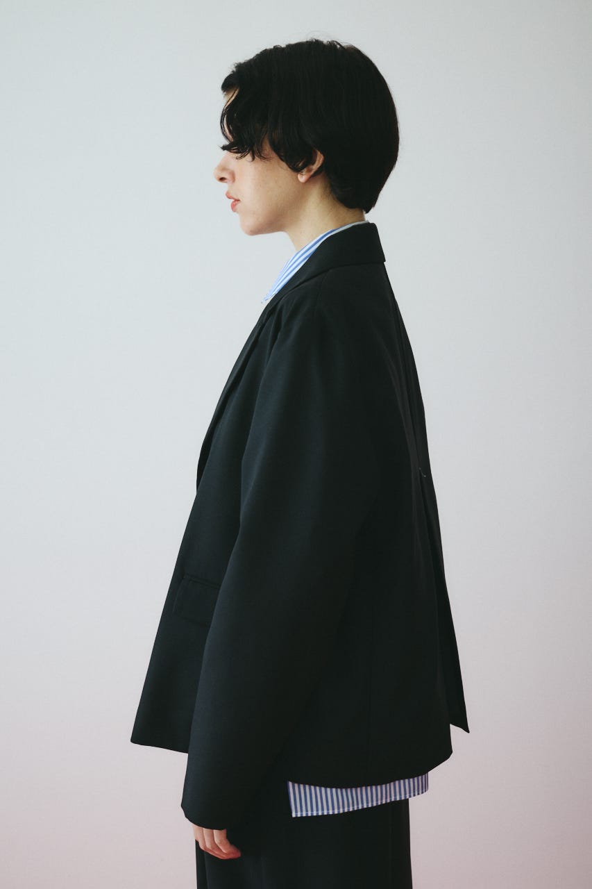 ［予約］Sheer loose jacket BLK FREE