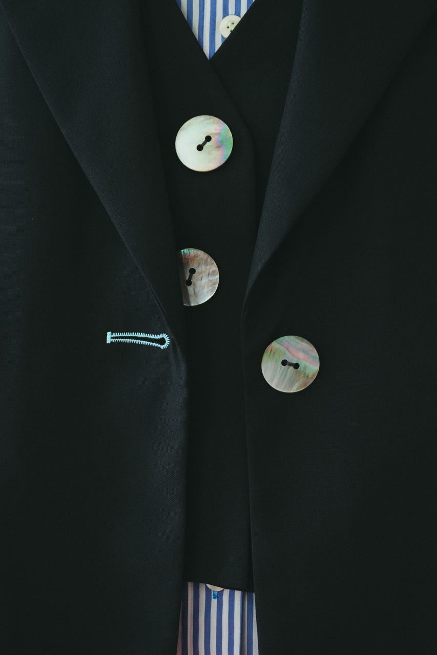 ［予約］Sheer loose jacket BLK FREE