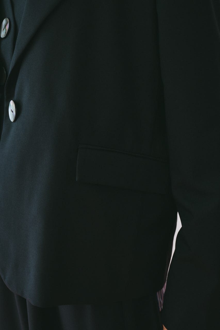 ［予約］Sheer loose jacket BLK FREE