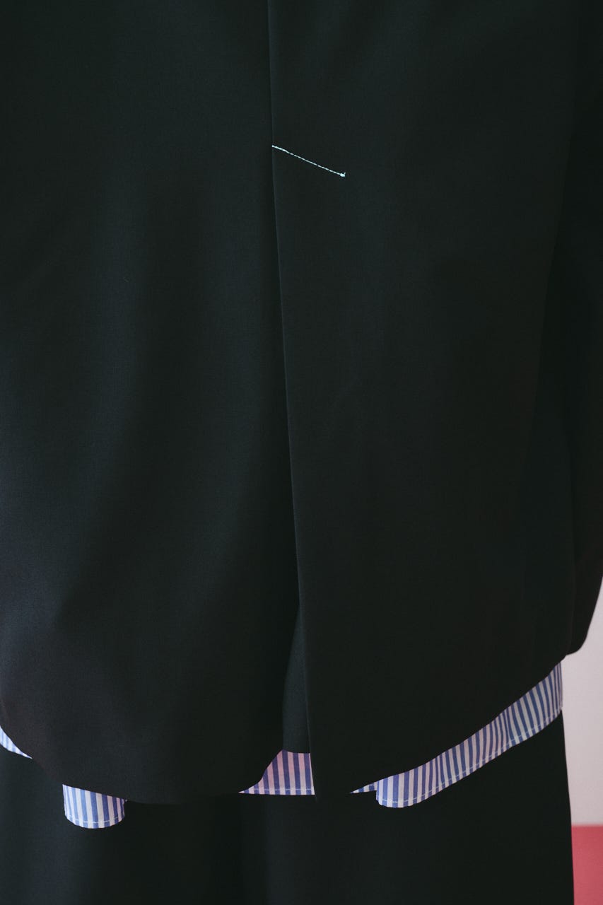 ［予約］Sheer loose jacket BLK FREE