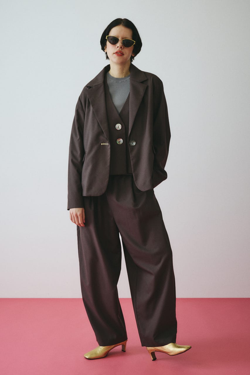 ［予約］Sheer loose jacket BRN FREE