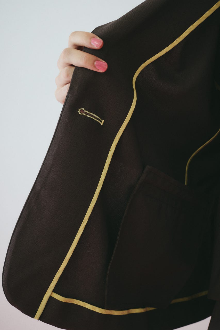 ［予約］Sheer loose jacket BRN FREE