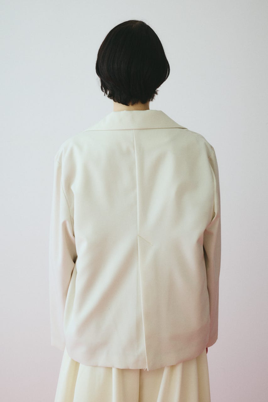 ［予約］Sheer loose jacket O/WHT FREE