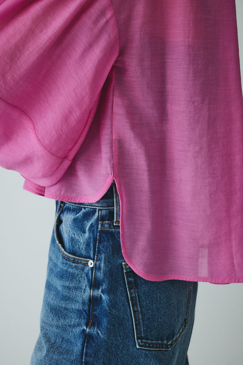 ［予約］Volume sleeve blouse PNK FREE
