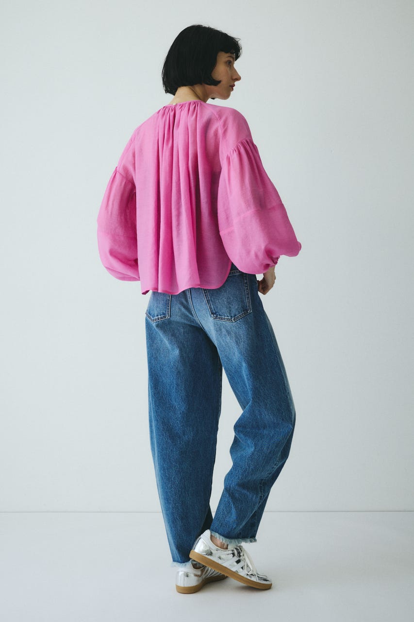 ［予約］Volume sleeve blouse PNK FREE