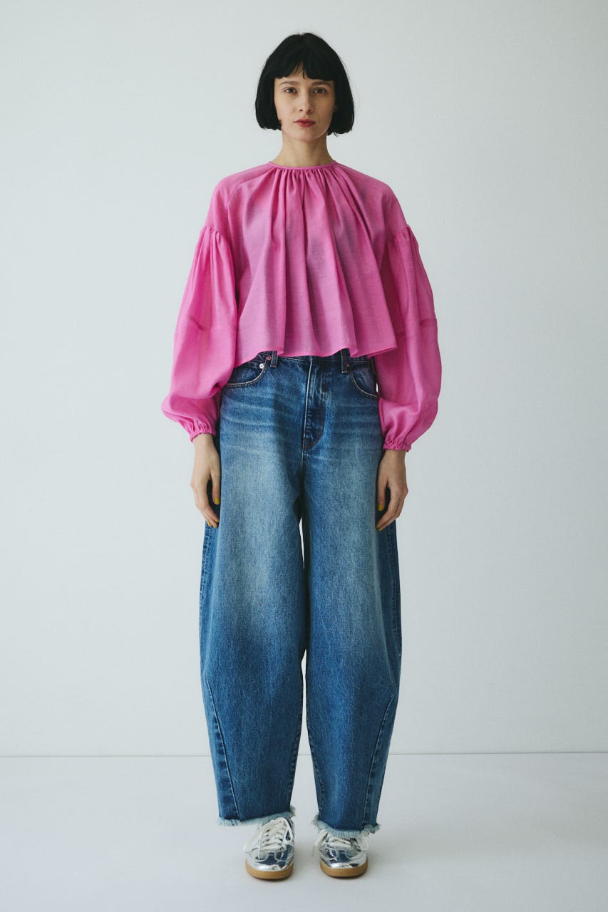 ［予約］Volume sleeve blouse PNK FREE