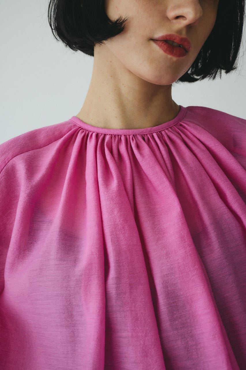 ［予約］Volume sleeve blouse PNK FREE