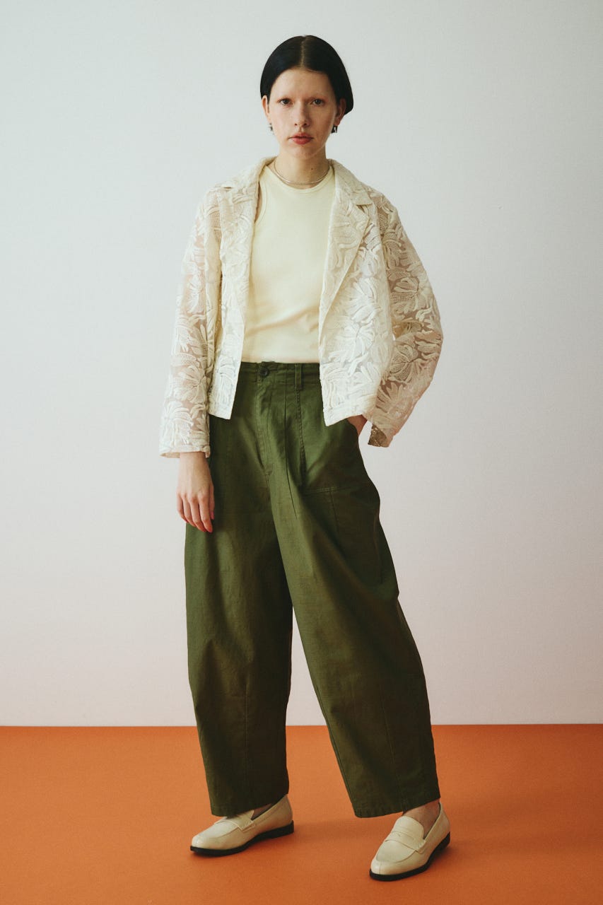 Lace jacket O/WHT FREE