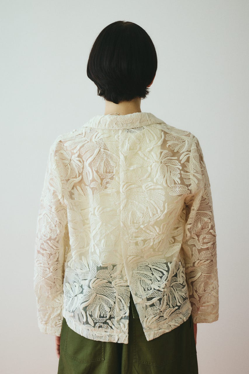 Lace jacket O/WHT FREE