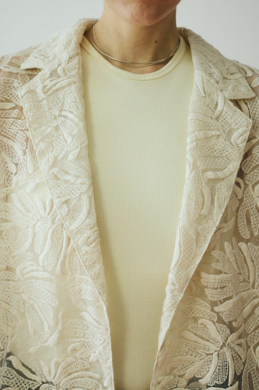 Lace jacket O/WHT FREE