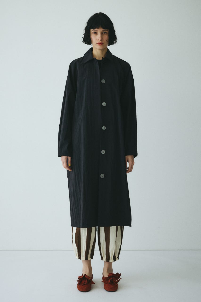 ［予約］Soutien collar coat BLK FREE