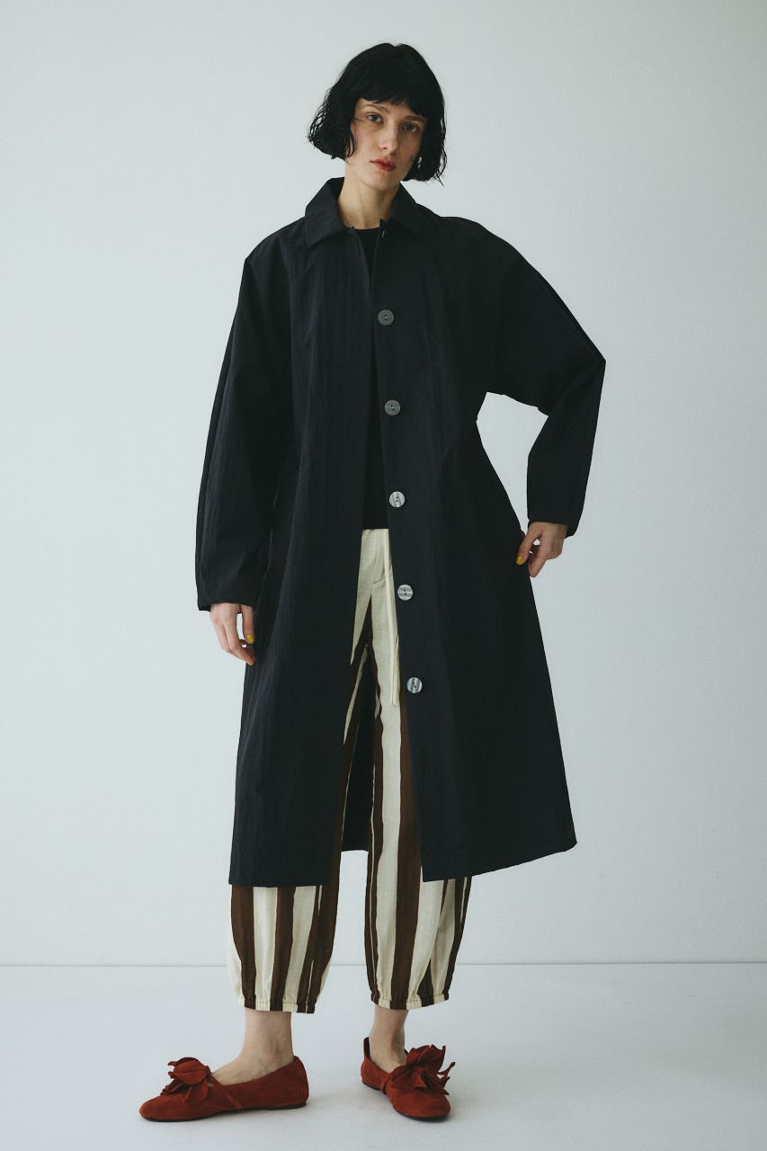 ［予約］Soutien collar coat BLK FREE