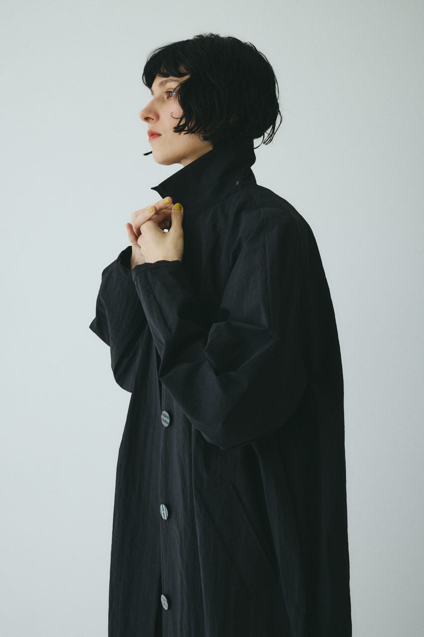 ［予約］Soutien collar coat BLK FREE