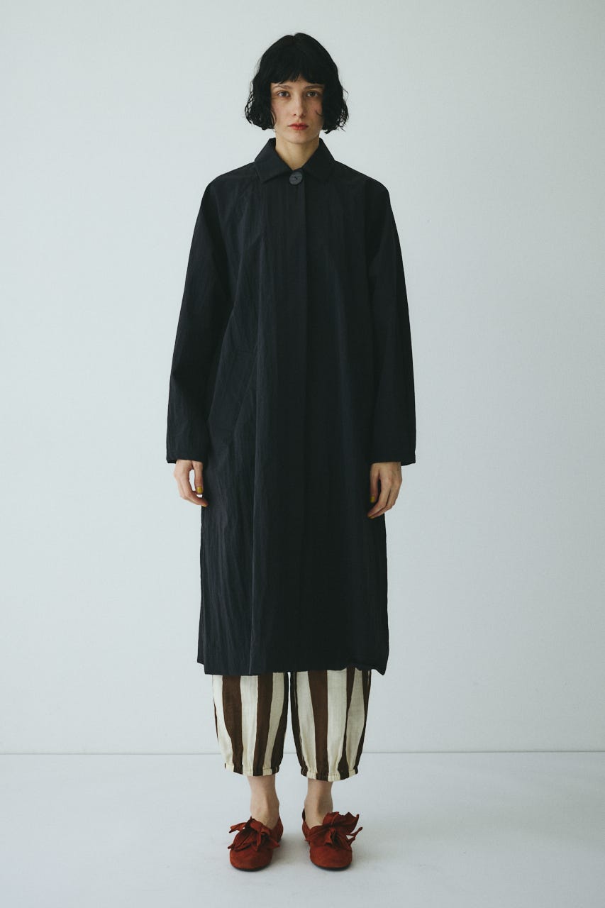 ［予約］Soutien collar coat BLK FREE