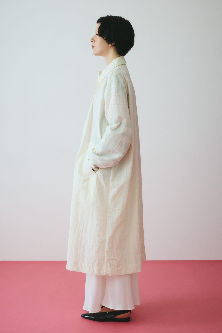 ［予約］Soutien collar coat O/WHT FREE