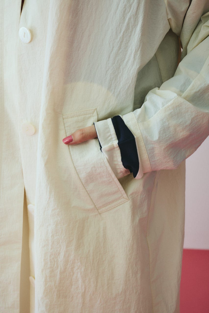 ［予約］Soutien collar coat O/WHT FREE