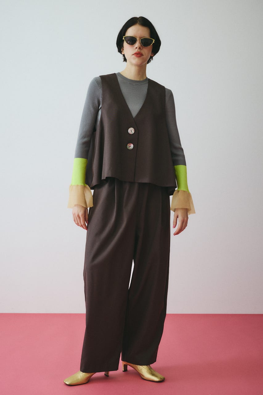 ［予約］A line vest BRN FREE