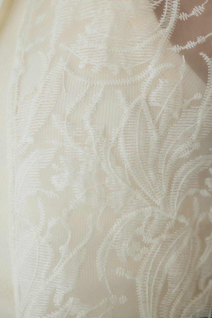 Lace vest O/WHT FREE