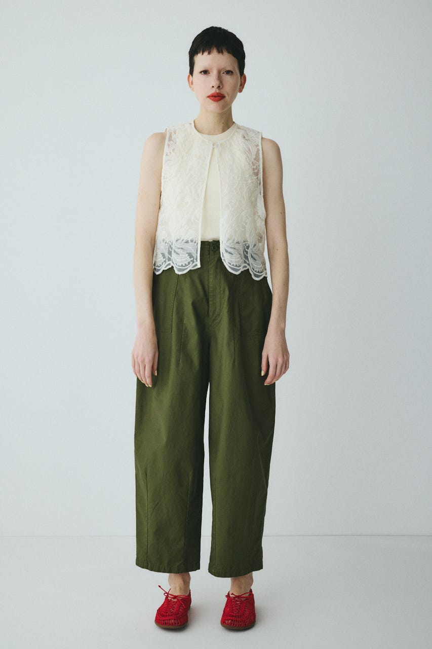 Lace vest O/WHT FREE