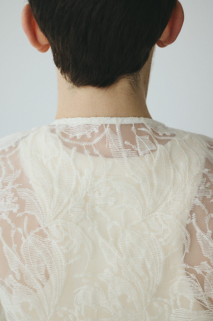 Lace vest O/WHT FREE