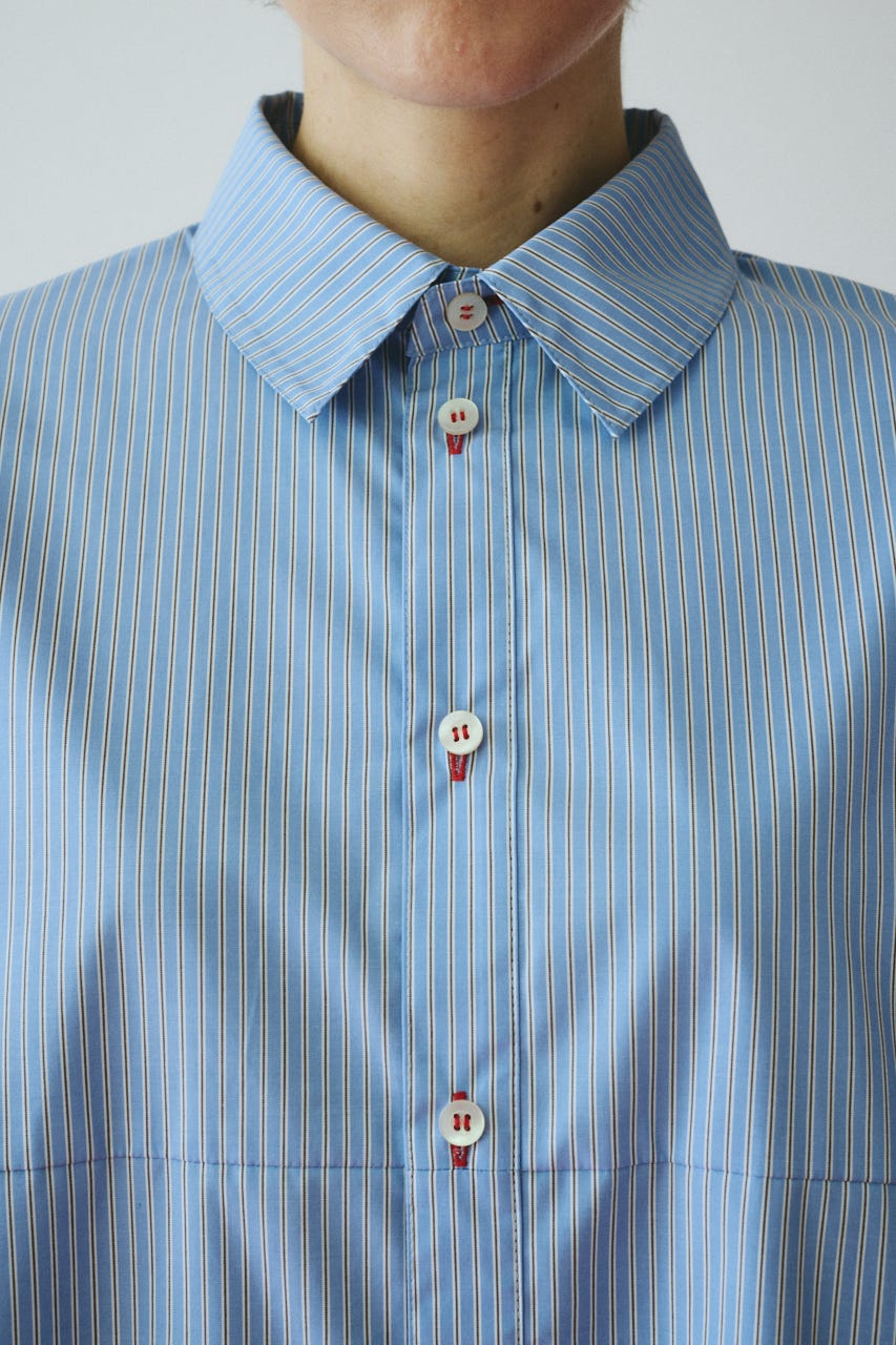 ［予約］Switching shirt 柄BLU FREE