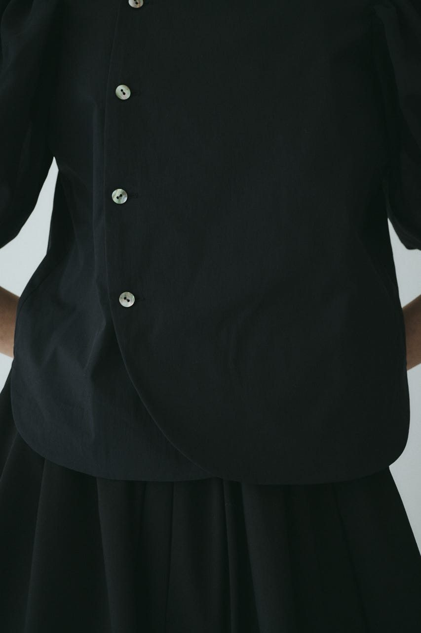 CLO Round hem balloon blouse BLK FREE