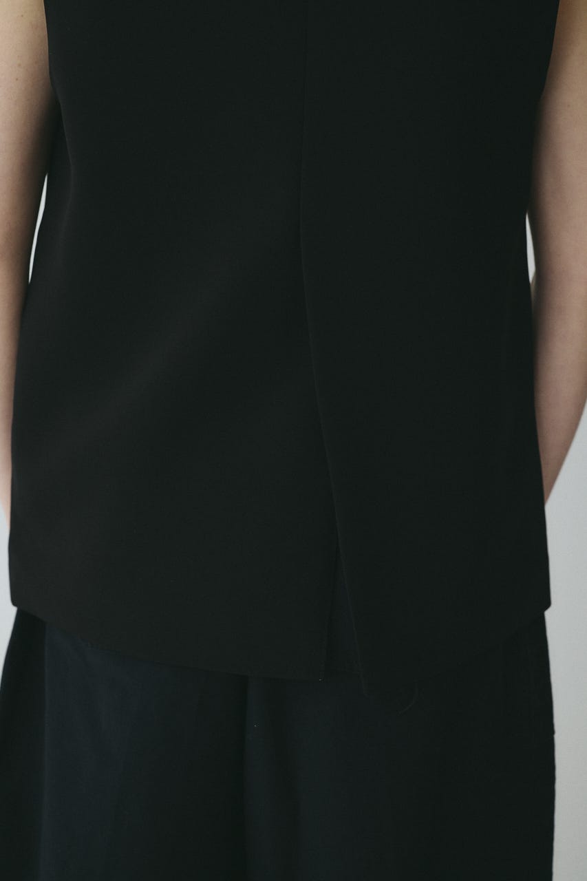 Wave neck vest BLK FREE