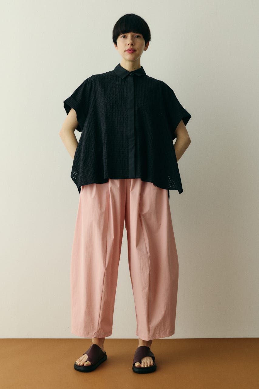 ［予約］Back long shirt BLK FREE