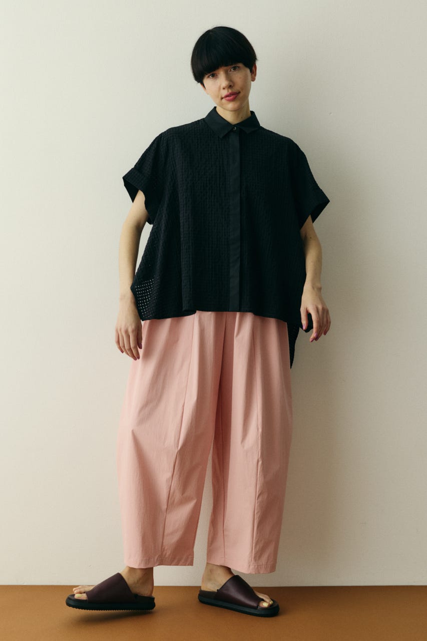 ［予約］Back long shirt BLK FREE