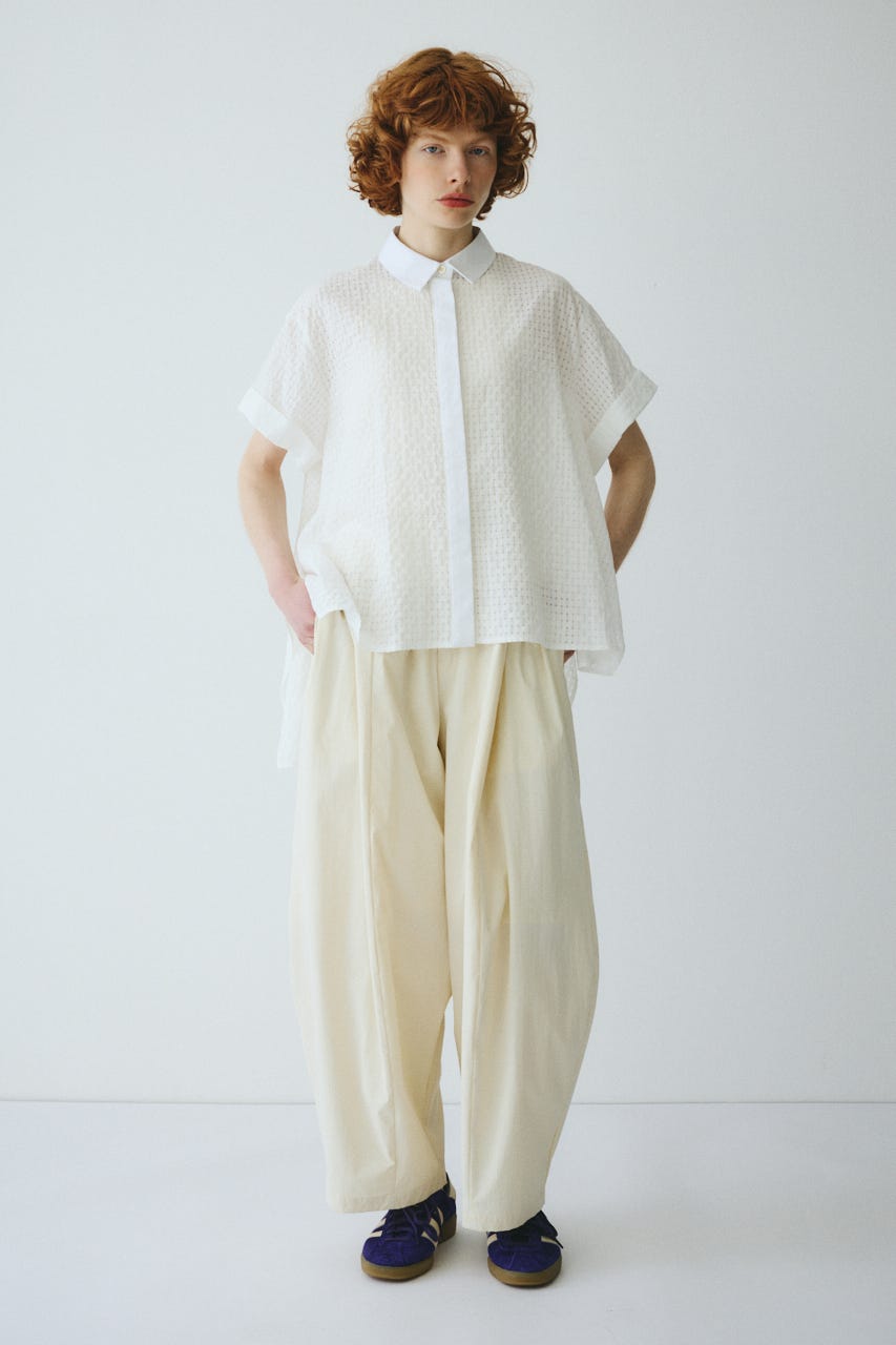 ［予約］Back long shirt WHT FREE