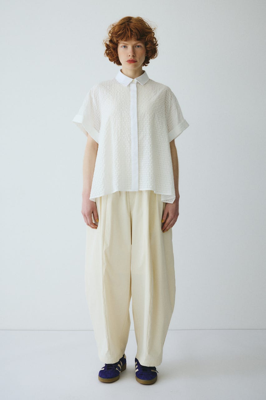 ［予約］Back long shirt WHT FREE