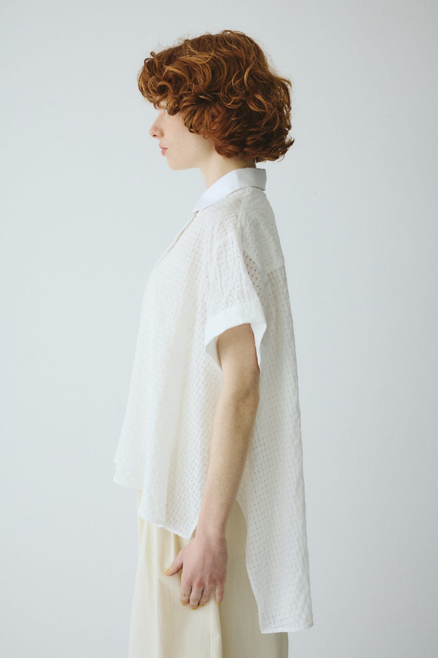 ［予約］Back long shirt WHT FREE