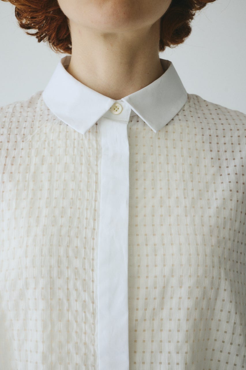 ［予約］Back long shirt WHT FREE