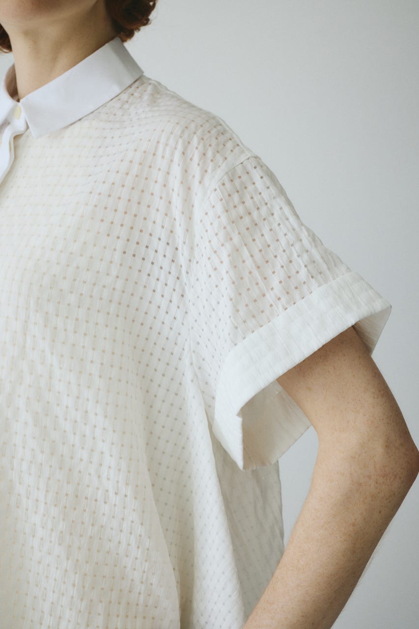 ［予約］Back long shirt WHT FREE