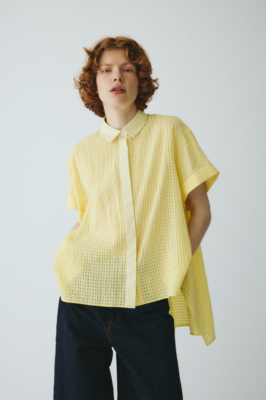 ［予約］Back long shirt YEL FREE