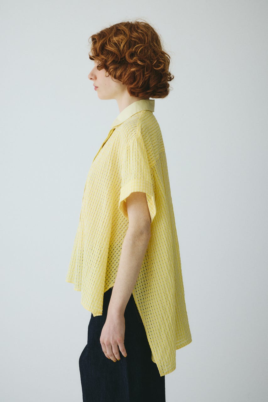 ［予約］Back long shirt YEL FREE