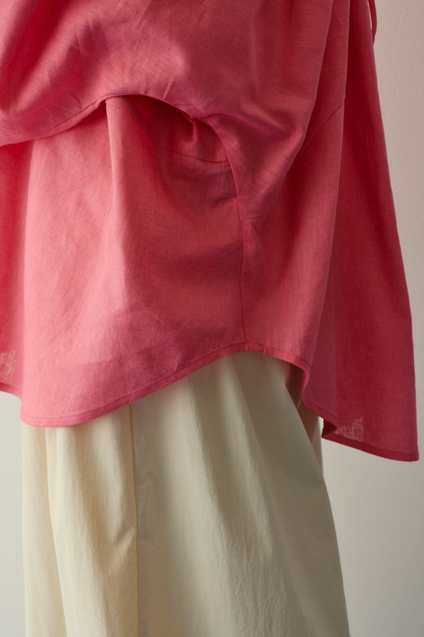 ［予約］Back shirring shirt PNK FREE