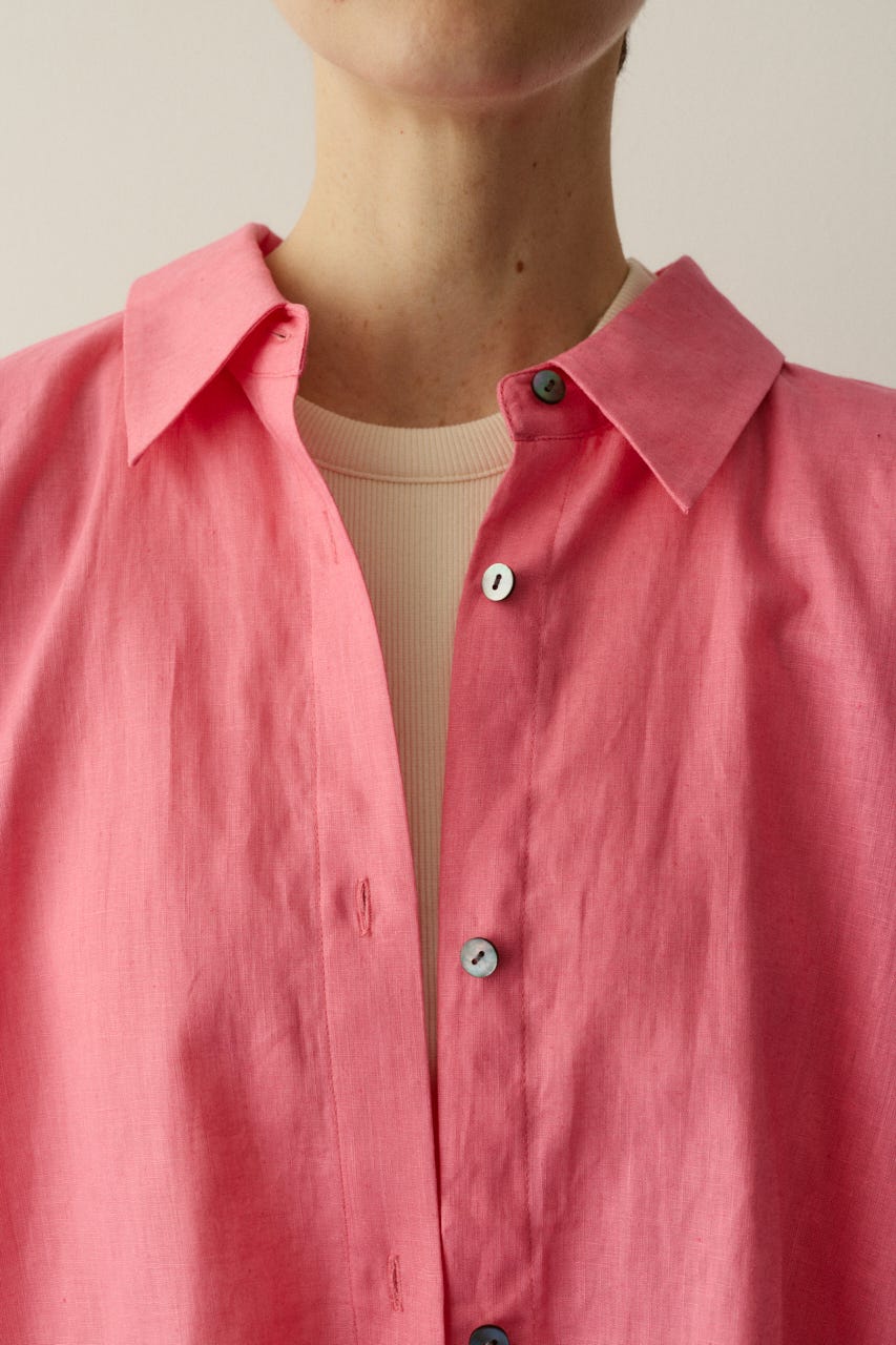 ［予約］Back shirring shirt PNK FREE