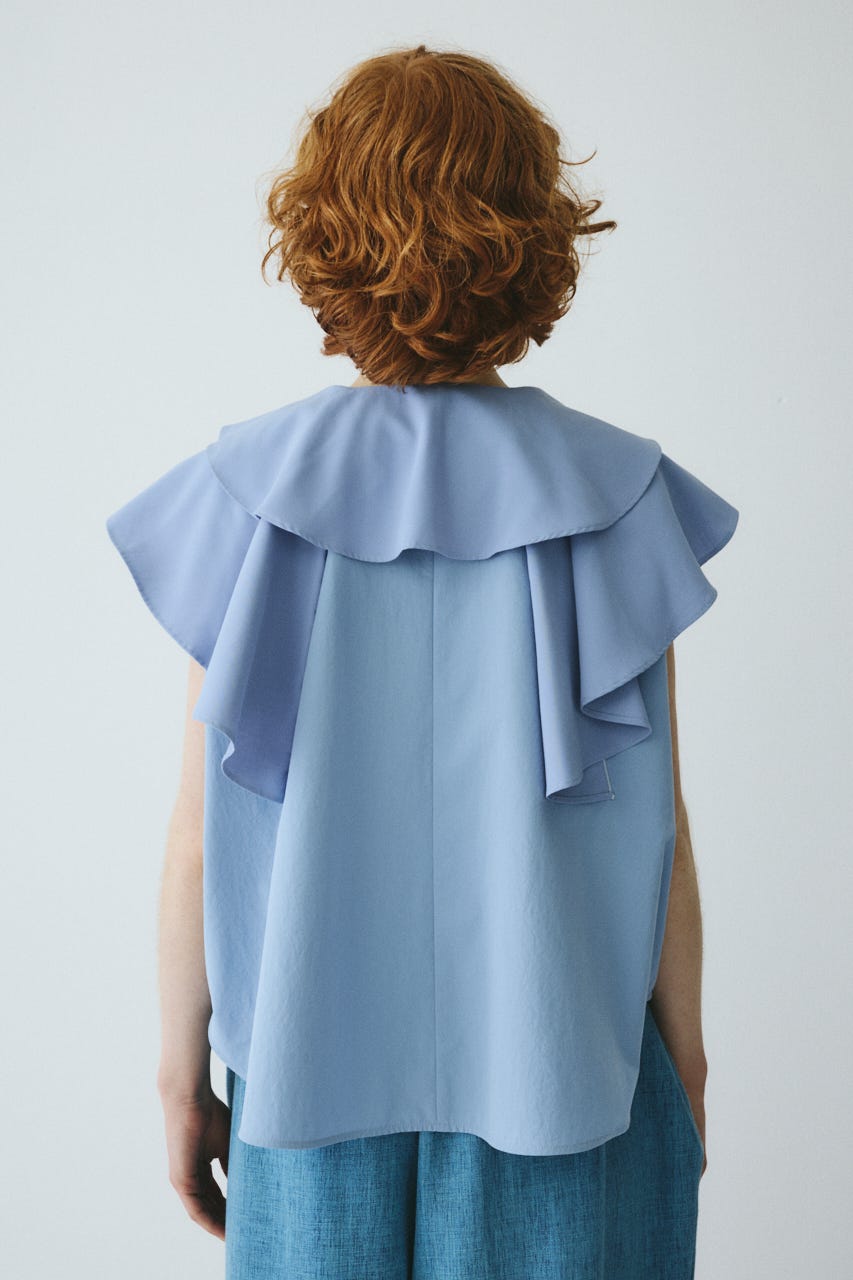 ［予約］Ruffled blouse L/BLU FREE