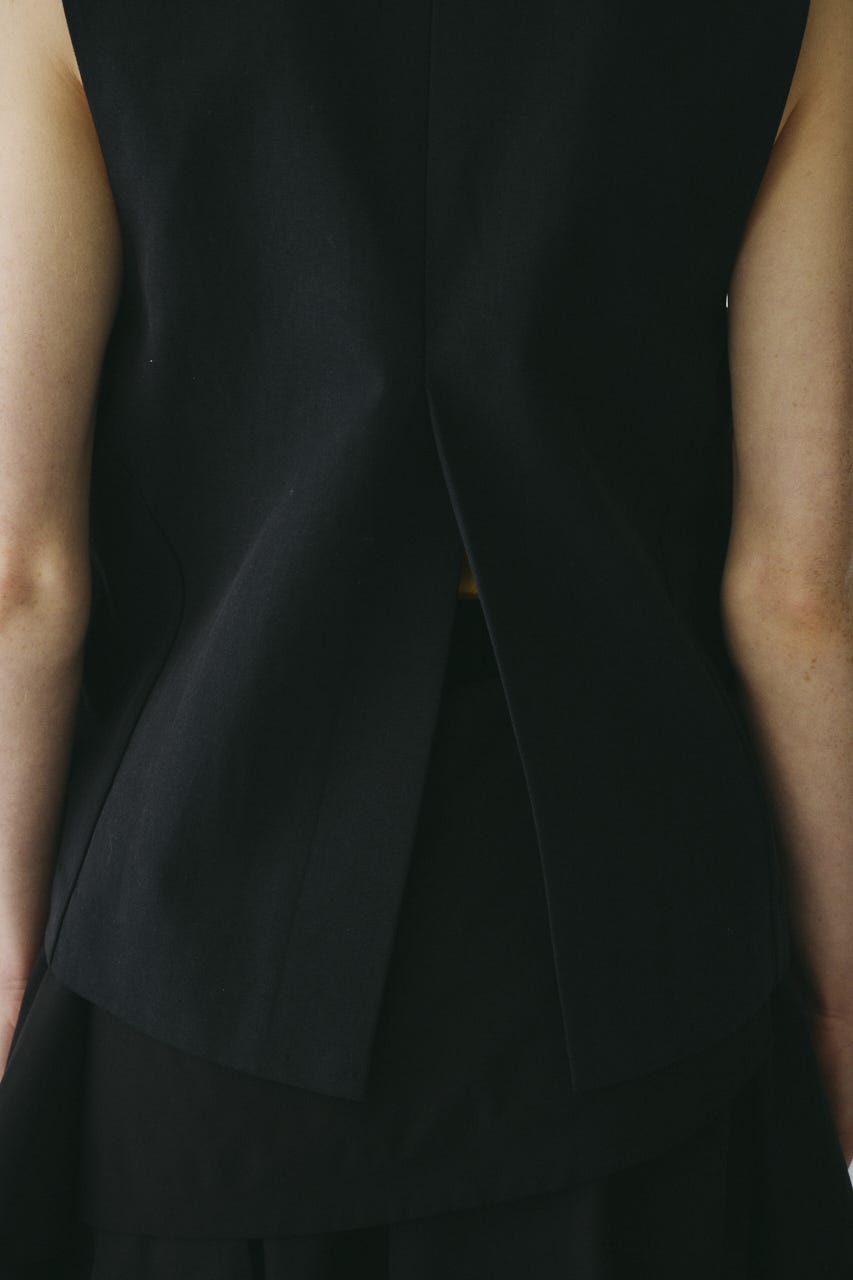 ［予約］Circle switch vest BLK FREE