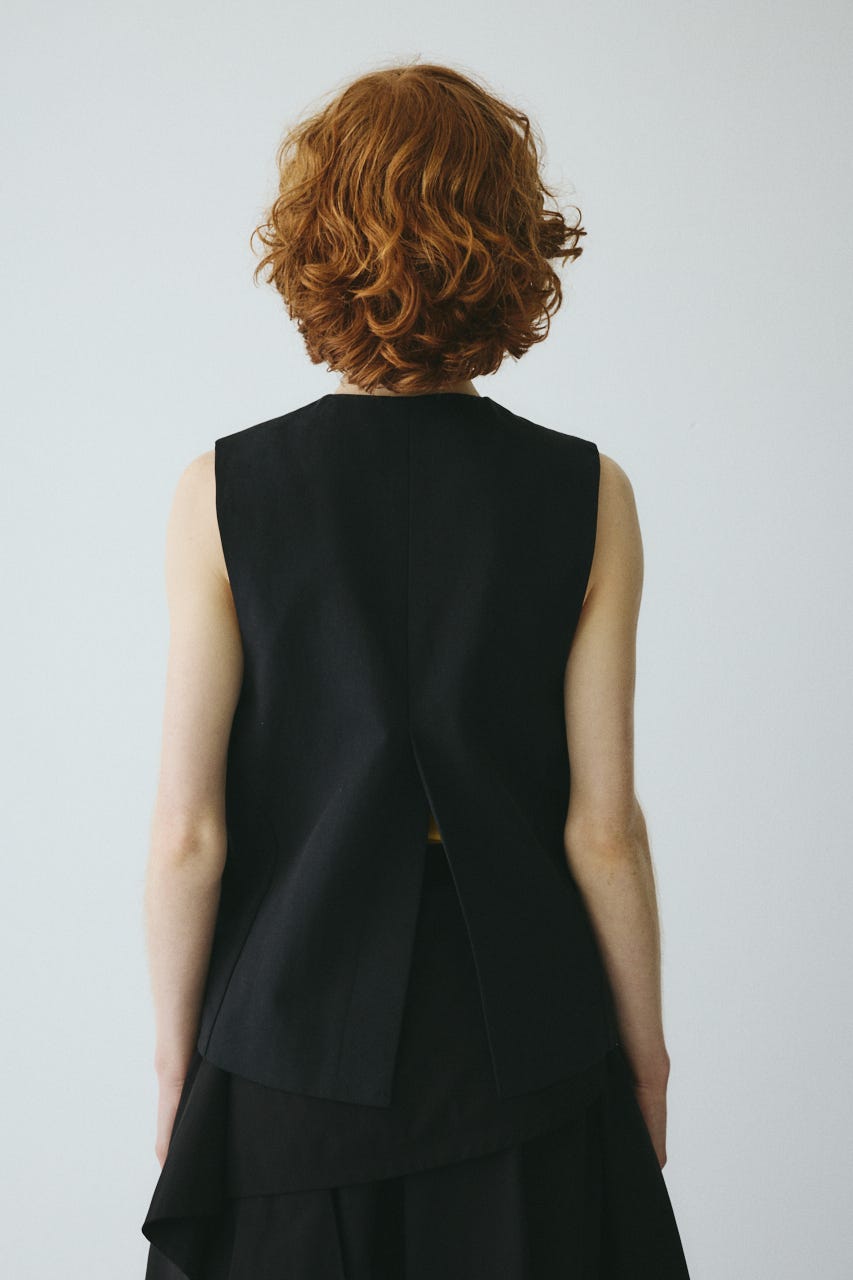 ［予約］Circle switch vest BLK FREE