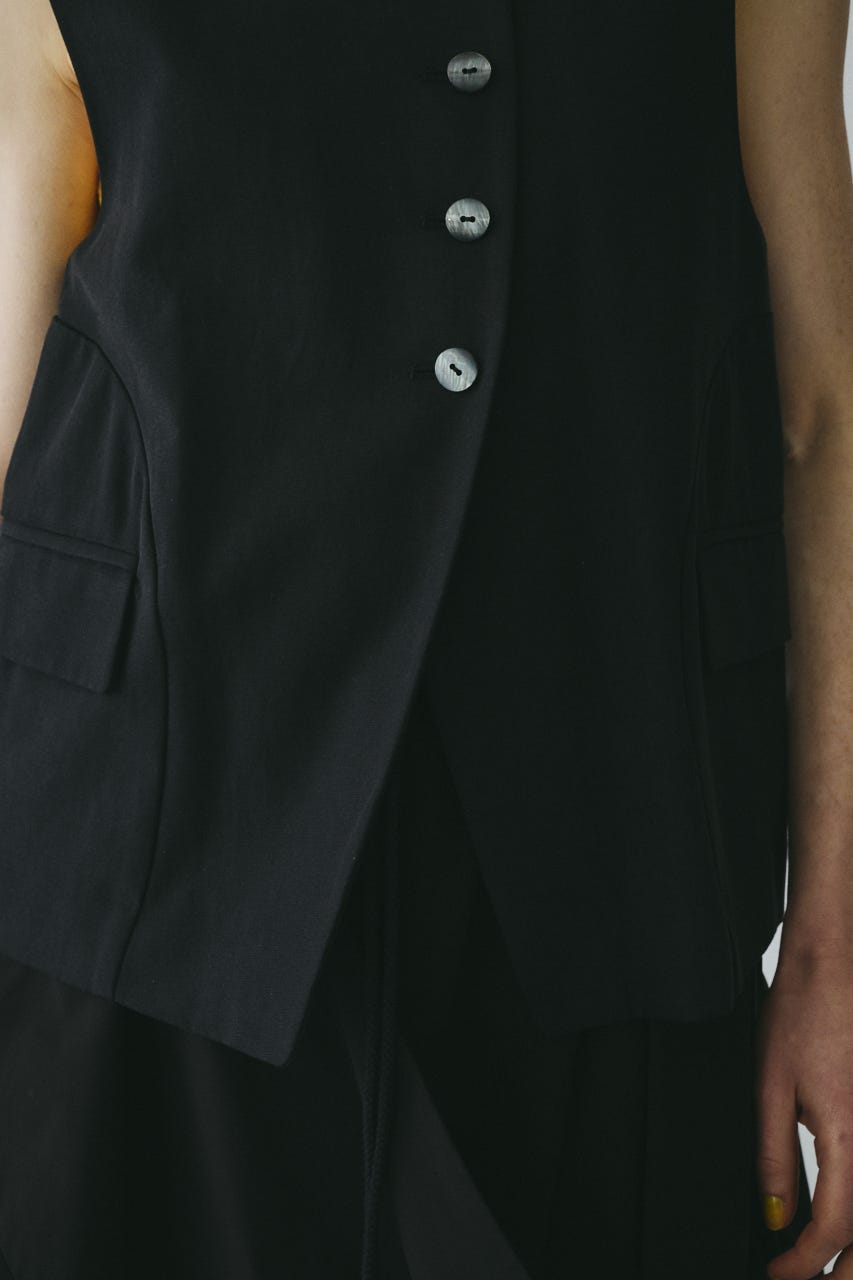 ［予約］Circle switch vest BLK FREE