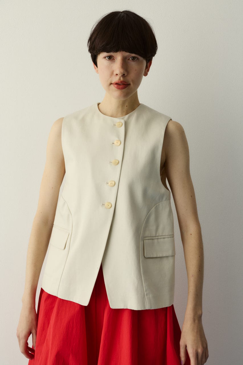 ［予約］Circle switch vest O/WHT FREE