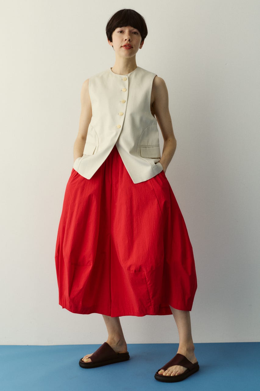 ［予約］Circle switch vest O/WHT FREE