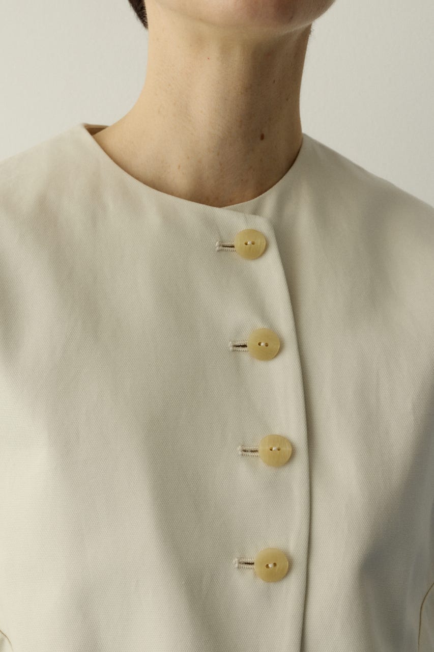 ［予約］Circle switch vest O/WHT FREE