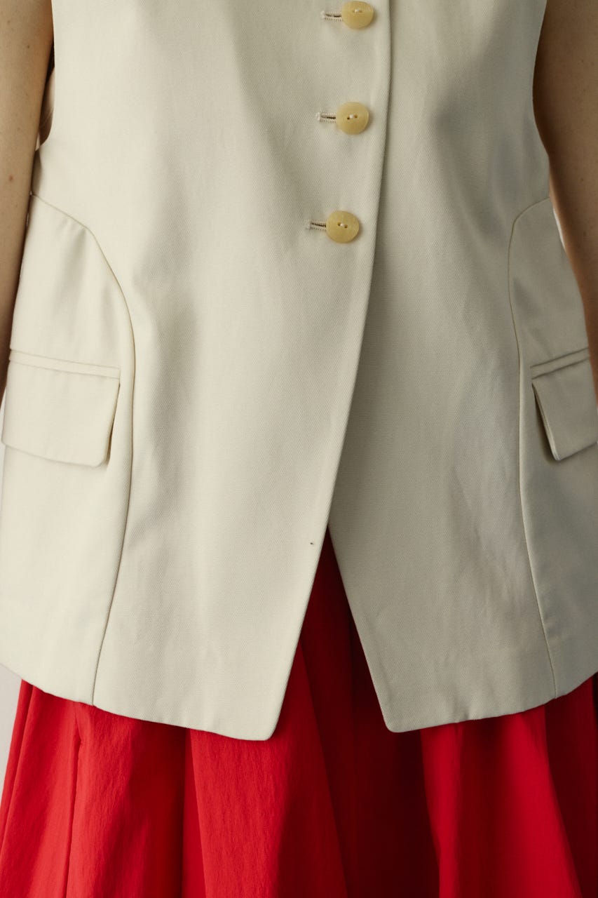 ［予約］Circle switch vest O/WHT FREE