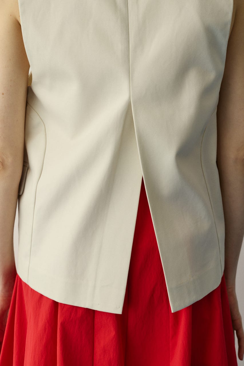 ［予約］Circle switch vest O/WHT FREE