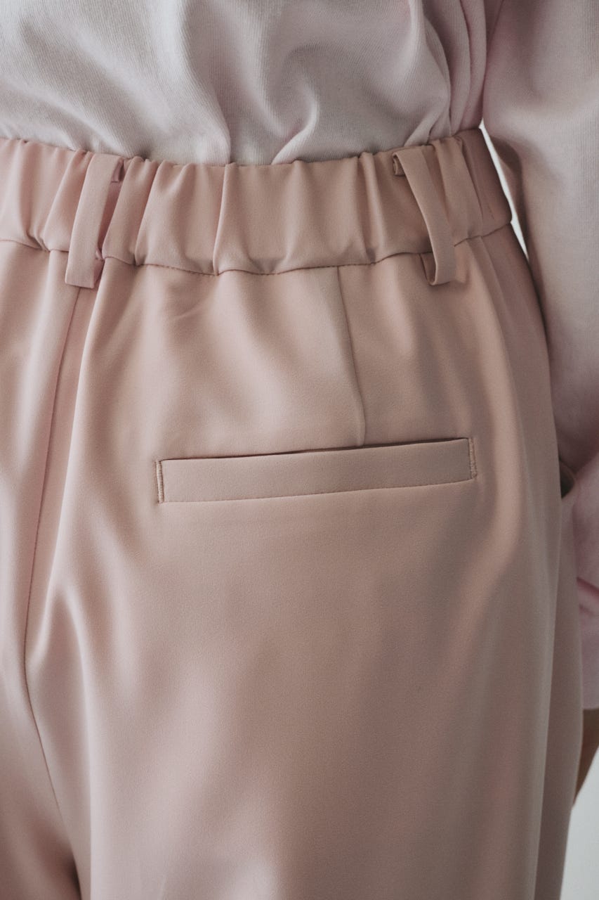 ［予約］Straight tuck pants L/PNK 38