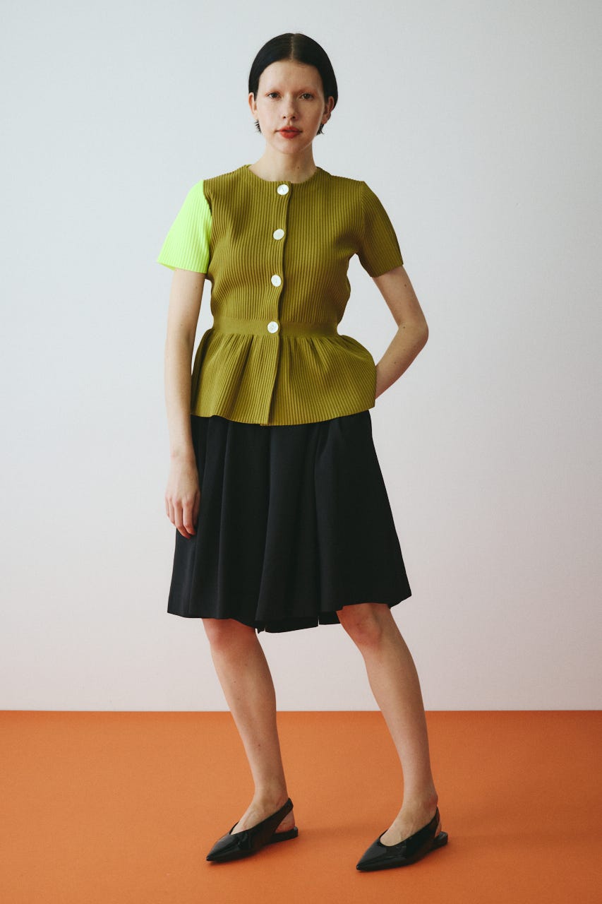 Flare half pants BLK 36